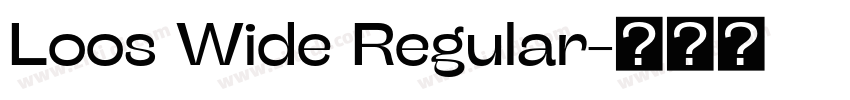 Loos Wide Regular字体转换 Loos Wide Regular字体转换